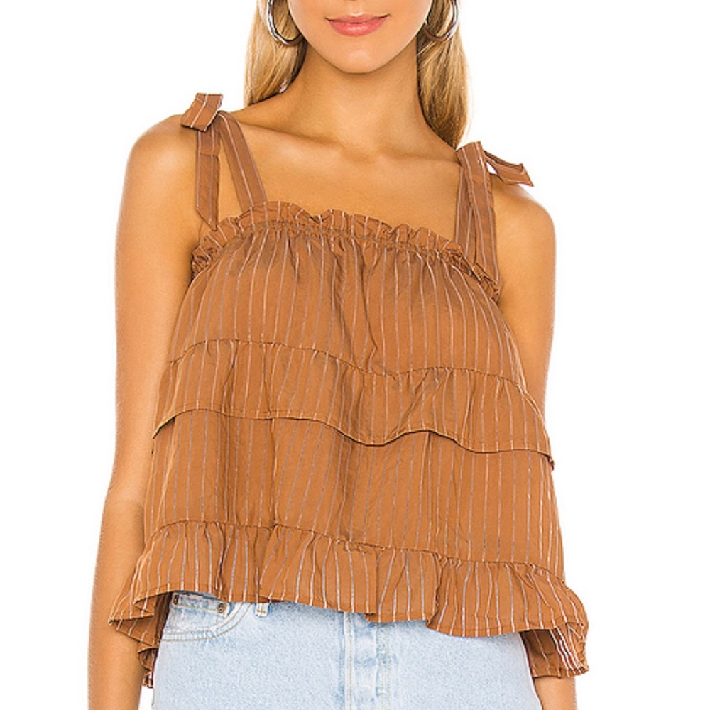Line & dot tank top